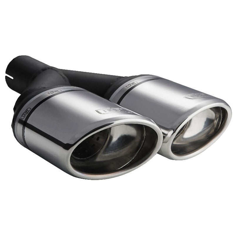 Ulter Sport, embout d'échappement - double ovale 120x80mm incliné - longueur 250mm - installation ->50mm - Inox