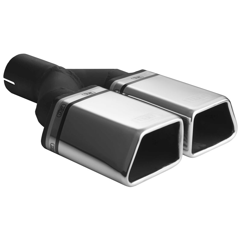 Ulter Sport, embout d'échappement - double trapèze 86x54mm - longueur 200mm - installation ->50mm - Inox