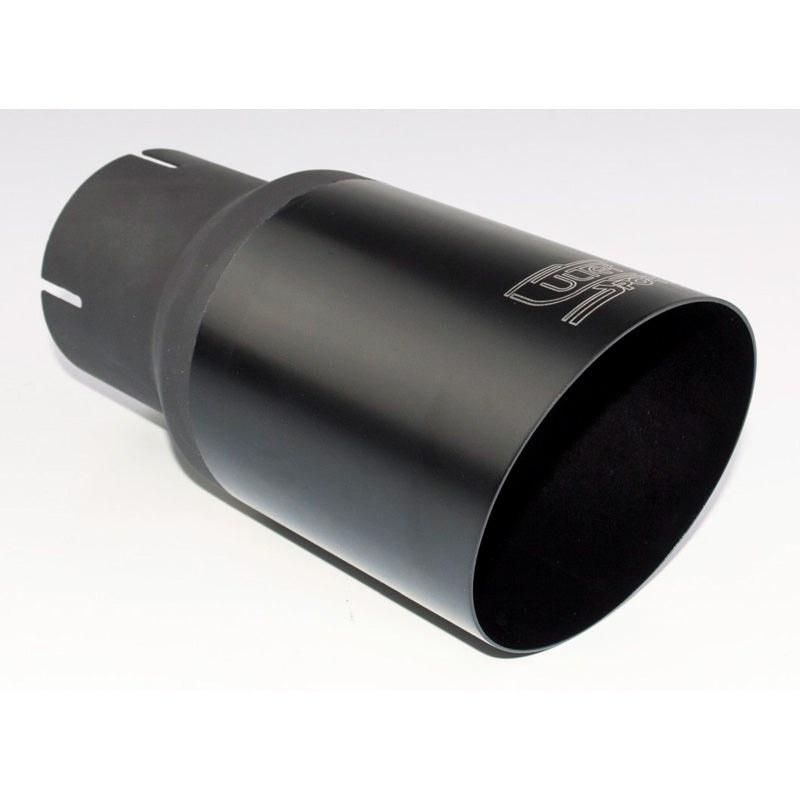 Ulter Sport, terminale di scarico - tondo Ø90mm inclinato - lunghezza 180mm - installazione ->55mm - Inox nero