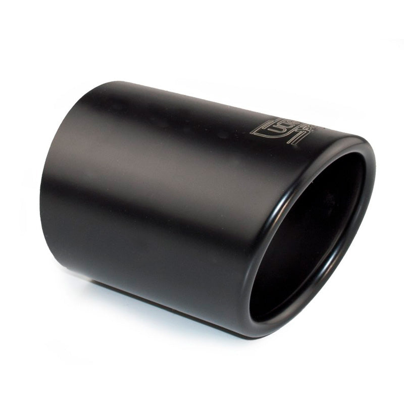 Ulter Sport, terminale di scarico - rotondo Ø90mm inclinato - lunghezza 120mm - montaggio 65-80mm - nero inox
