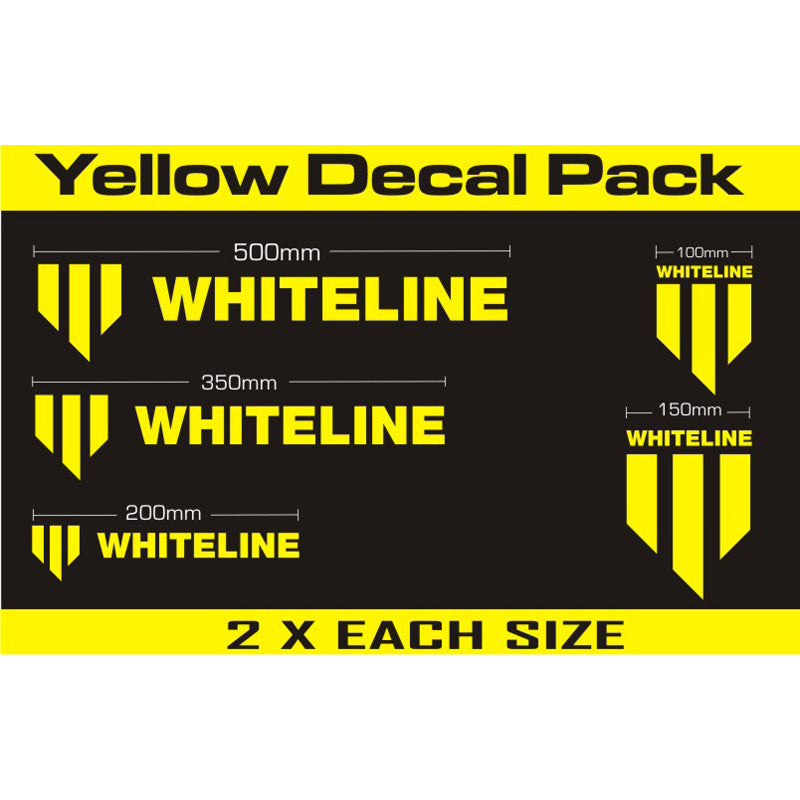Whiteline, Whiteline, Decal Kits 10 Pk Yellow